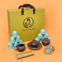 Bộ Ấm Chén An Thổ Túc Cao Cấp Tay Cầm (25 Món)
