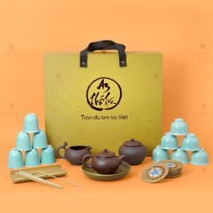 Bộ Ấm Chén An Thổ Túc Cao Cấp Tay Cầm (25 Món)