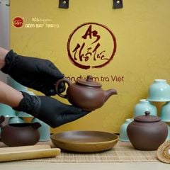 Bộ Ấm Chén An Thổ Túc Cao Cấp Tay Cầm (25 Món)