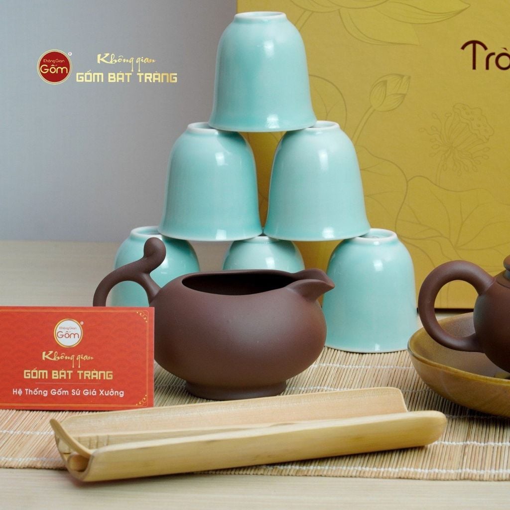 Bộ Ấm Chén An Thổ Túc Cao Cấp Tay Cầm (25 Món)