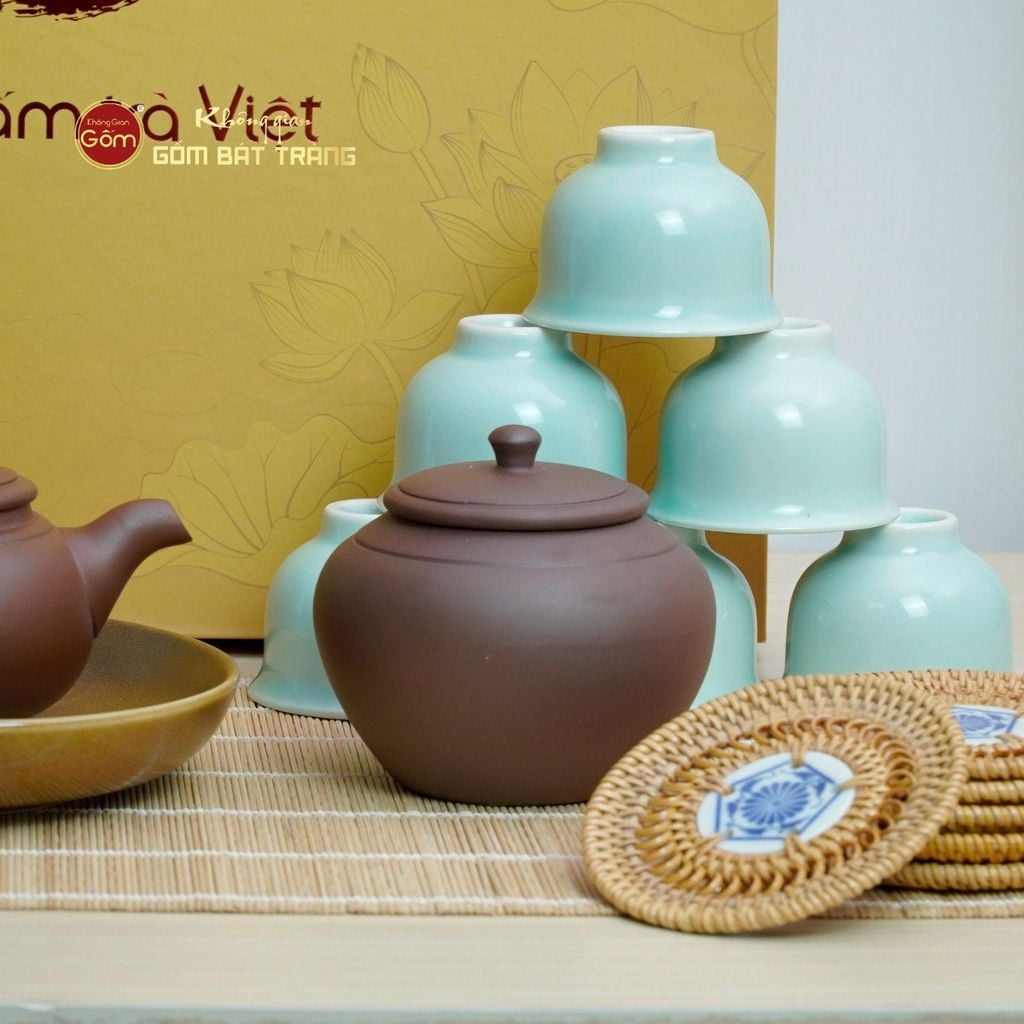 Bộ Ấm Chén An Thổ Túc Cao Cấp Tay Cầm (25 Món)