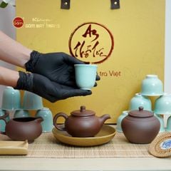 Bộ Ấm Chén An Thổ Túc Cao Cấp Tay Cầm (25 Món)