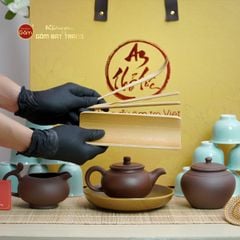 Bộ Ấm Chén An Thổ Túc Cao Cấp Tay Cầm (25 Món)