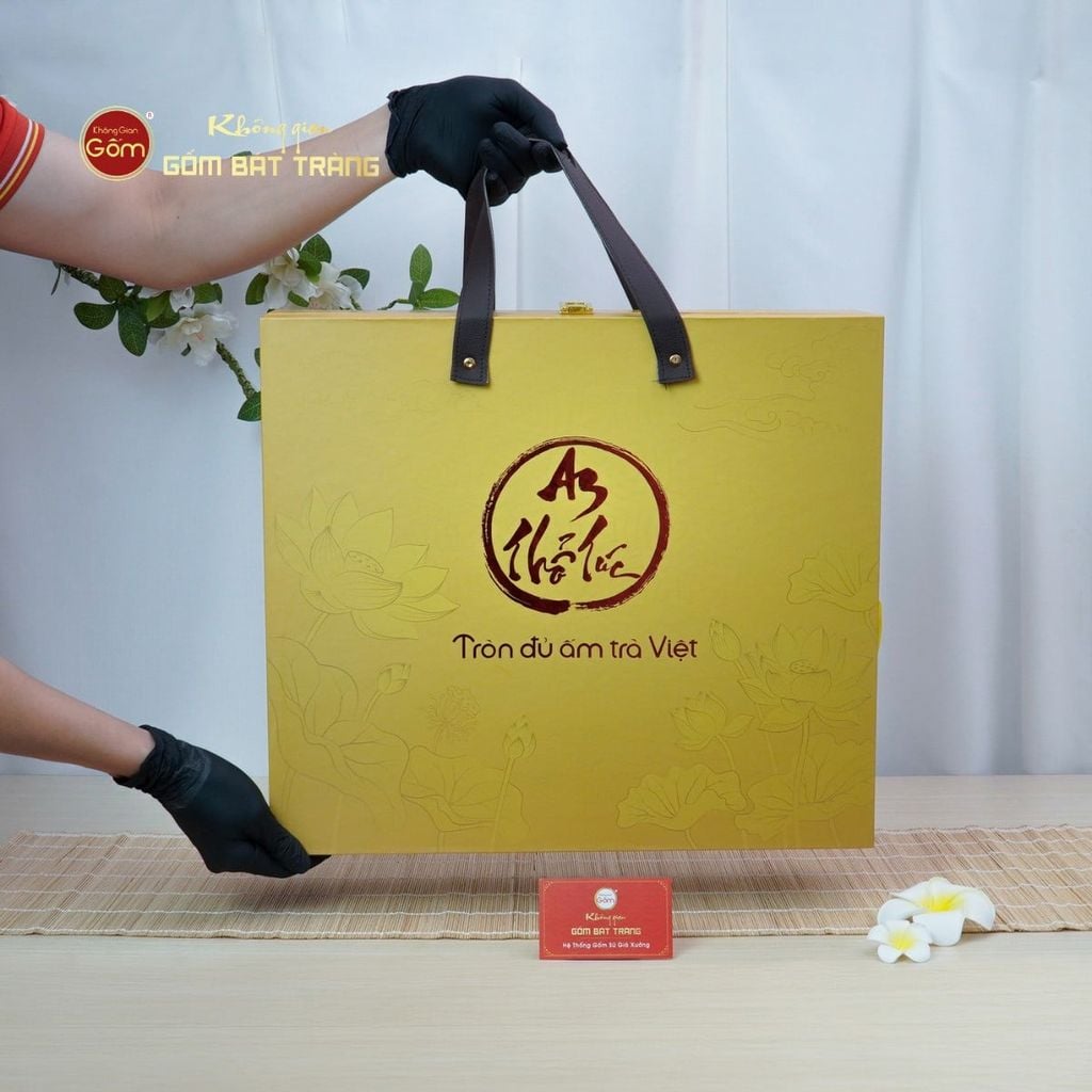 Bộ Ấm Chén An Thổ Túc Cao Cấp Tay Cầm (25 Món)