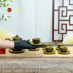 Bộ Ấm Chén Vẽ Tay Hoa Sen