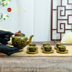 Bộ Ấm Chén Vẽ Tay Hoa Sen