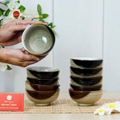 Bộ Bàn Ăn 10 Người (23 món) Men Hỏa Biến Ba Màu