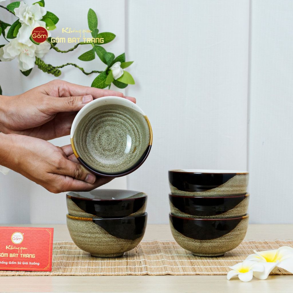 Bộ Bàn Ăn 6 Người (12 món) Men Hỏa Biến Ba Màu