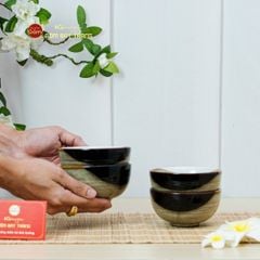 Bộ Bàn Ăn 4 Người (10 món) Men Hỏa Biến Ba Màu