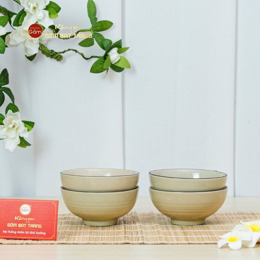 Bộ Bàn Ăn 4 Người (10 món) Men Hoả Biến Hoa Sứ Đỏ