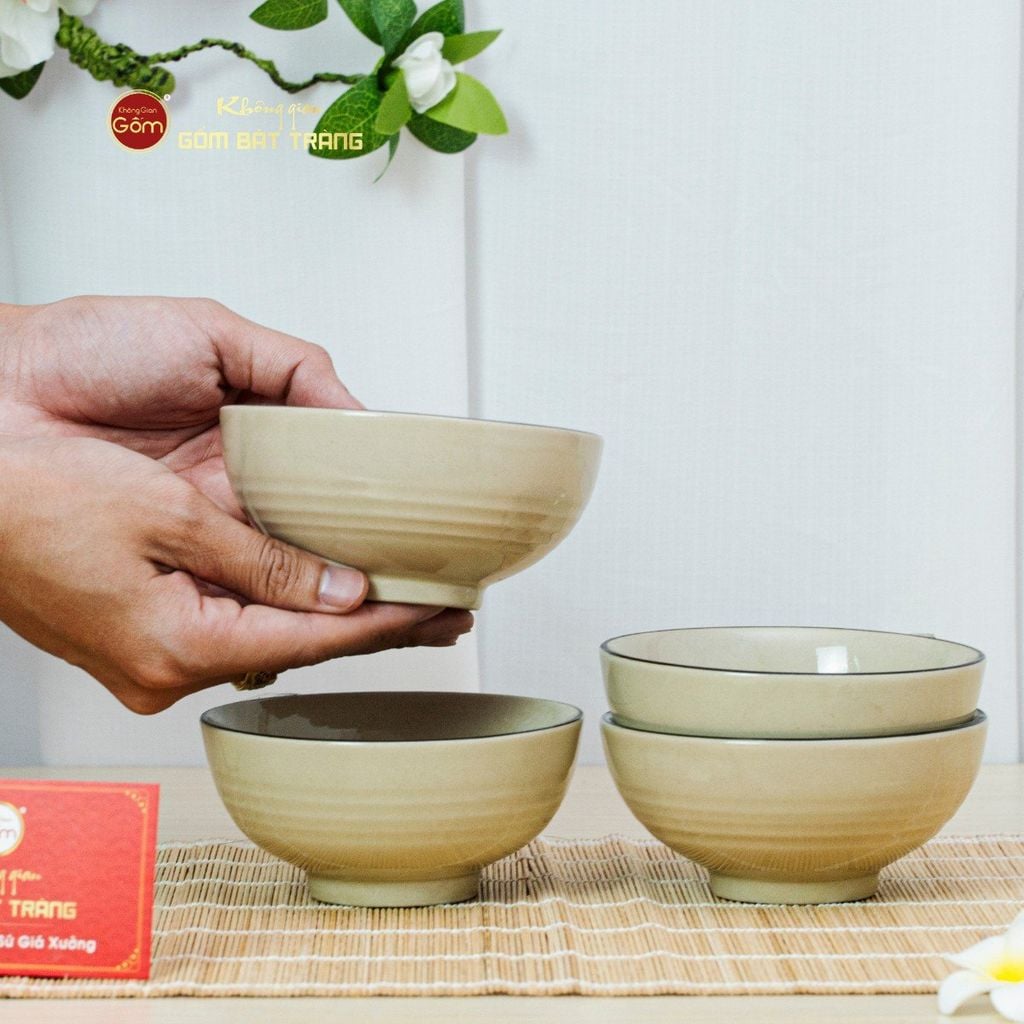 Bộ Bàn Ăn 4 Người (10 món) Men Hoả Biến Hoa Sứ Đỏ