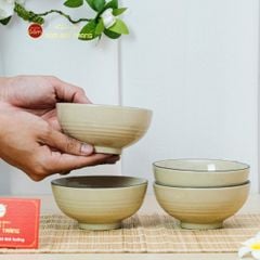 Bộ Bàn Ăn 4 Người (10 món) Men Hoả Biến Hoa Sứ Đỏ