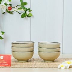 Bộ Bát Cơm Hoa Sứ Đỏ