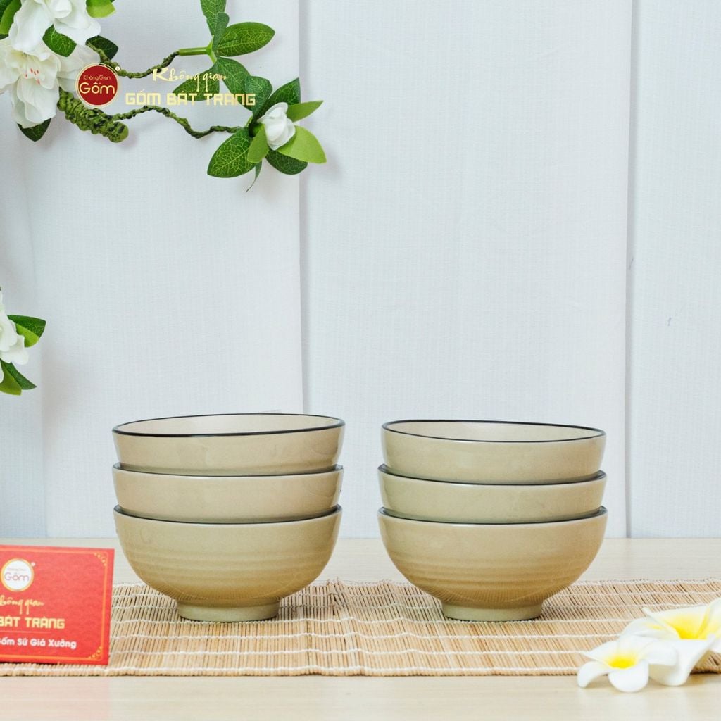 Bát Cơm Hoa Sứ Đỏ