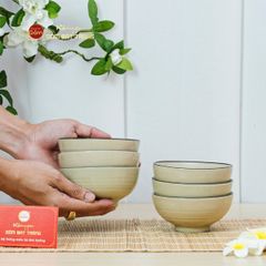 Bát Cơm Hoa Sứ Đỏ