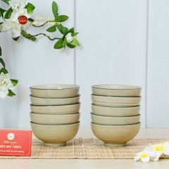 Bộ Bát Cơm Hoa Sứ Đỏ