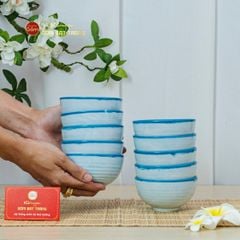 Bát Cơm Men Biển Xanh Cát Trắng