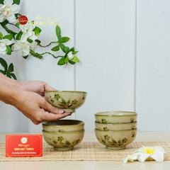 Bát Cơm Hoa Đào Chuồn