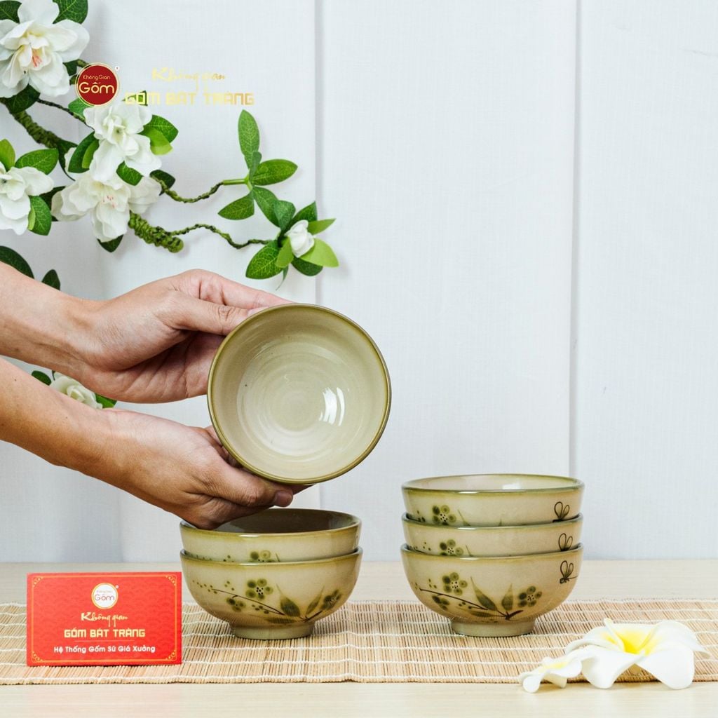 Bát Cơm Hoa Đào Chuồn