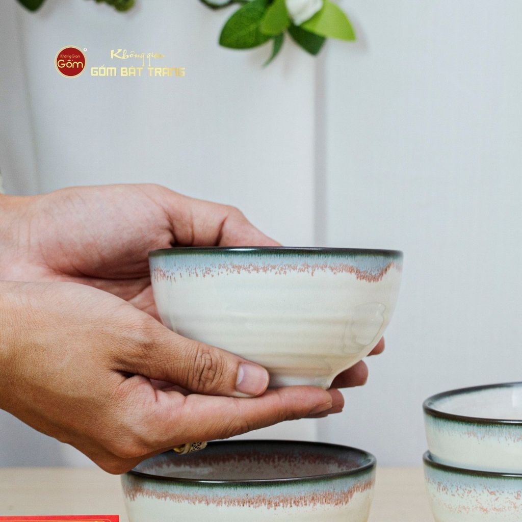 Bộ Bát Cơm Men Ngọc Trai
