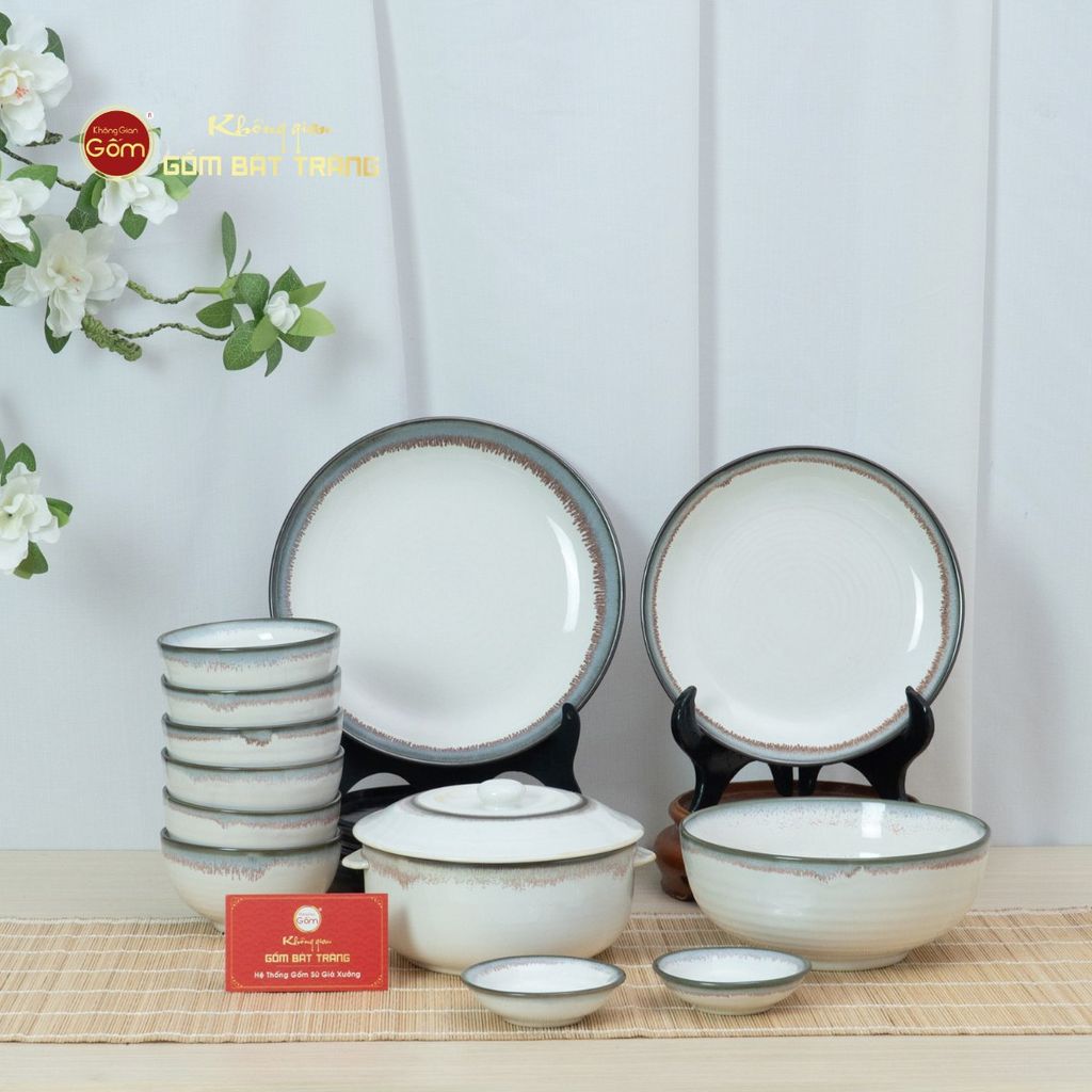 Bộ Bàn Ăn 6 Người (12 món) Men Ngọc Trai