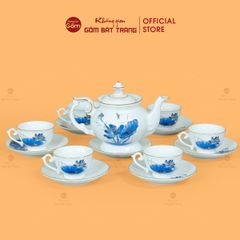 Bộ Trà Đài Các Sen Chuồn Kẻ Vàng