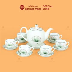 Bộ Trà Dáng Minh Long Vẽ Hoa Bồ Công Anh