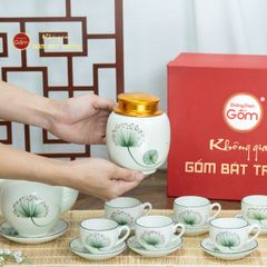 Bộ Trà Dáng Minh Long Vẽ Hoa Bồ Công Anh