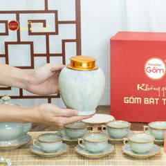 Bộ Trà Men Ghi Hỏa Biến Đài Các