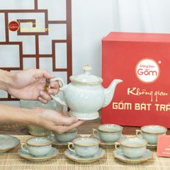 Bộ Trà Men Ghi Hỏa Biến Đài Các