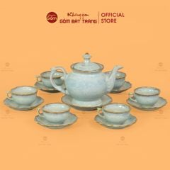 Bộ Trà Men Ghi Hỏa Biến Đài Các