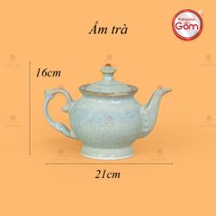 Bộ Trà Men Ghi Hỏa Biến Đài Các