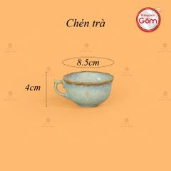 Bộ Trà Men Ghi Hỏa Biến Đài Các