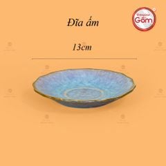 Bộ Trà Men Hỏa Biến Tím Mẫu Đơn