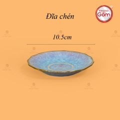 Bộ Trà Men Hỏa Biến Tím Mẫu Đơn