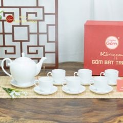 Bộ Trà Men Trắng Camelia