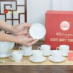 Bộ Trà Men Trắng Camelia