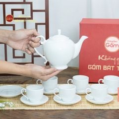 Bộ Trà Men Trắng Camelia