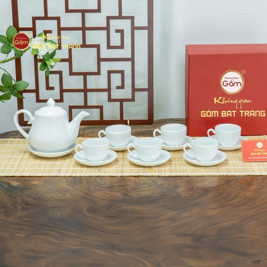 Bộ Trà Men Trắng Đức