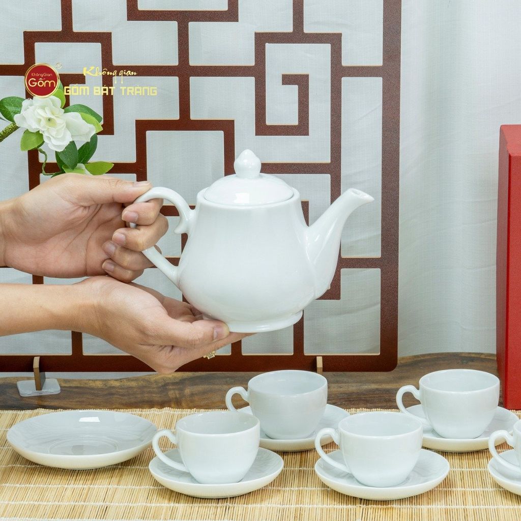 Bộ Trà Men Trắng Đức