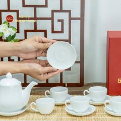 Bộ Trà Men Trắng Đức