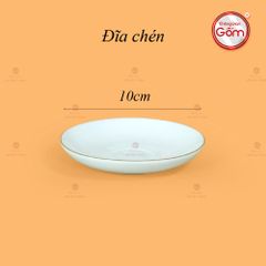 Bộ Trà Men Trắng Hồ Lô Vẽ Viền Vàng