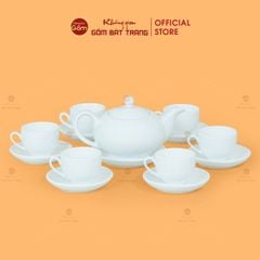 Bộ Trà Men Trắng Minh Nguyệt