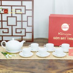 Bộ Trà Men Trắng Minh Nguyệt