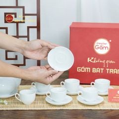 Bộ Trà Men Trắng Minh Nguyệt