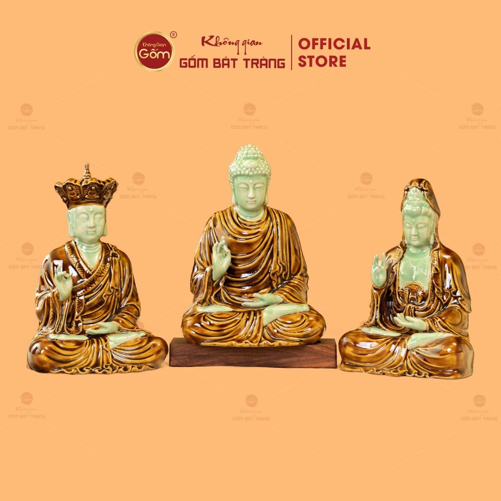 Bộ Tượng Sa Bà Ngồi Có Đế
