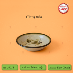 Bộ Bát Đĩa Bát Tràng Men Kem Đào Chuồn