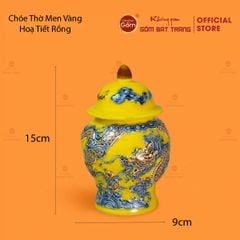 Chóe Thờ Men Vàng Họa Tiết Rồng