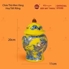 Chóe Thờ Men Vàng Họa Tiết Rồng