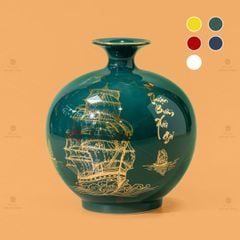 Quả Hút Lộc Men Màu Thuận Buồm Xuôi Gió Vẽ Vàng